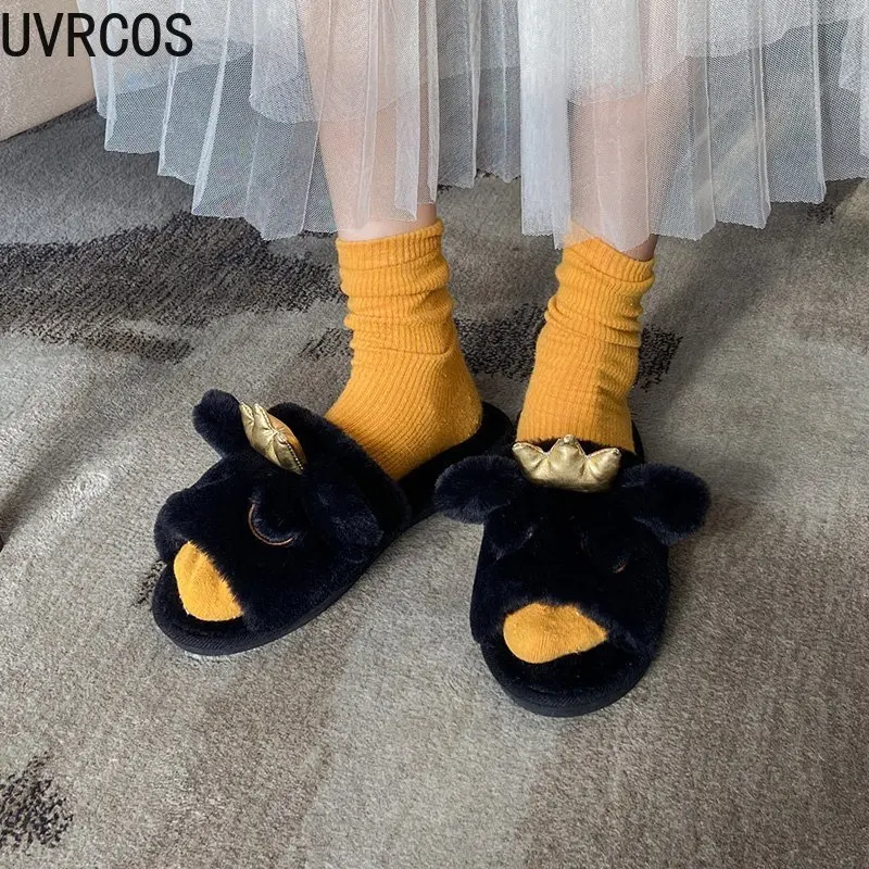 2021 Fashionable Women's Cotton Slippers Winter New Vamp Animal Pattern Cute Open Toe Home Flat Slippers
2021 Fashionable Women's Cotton Slippers Winter New Vamp Animal Pattern Cute Open Toe Home Flat Slippers