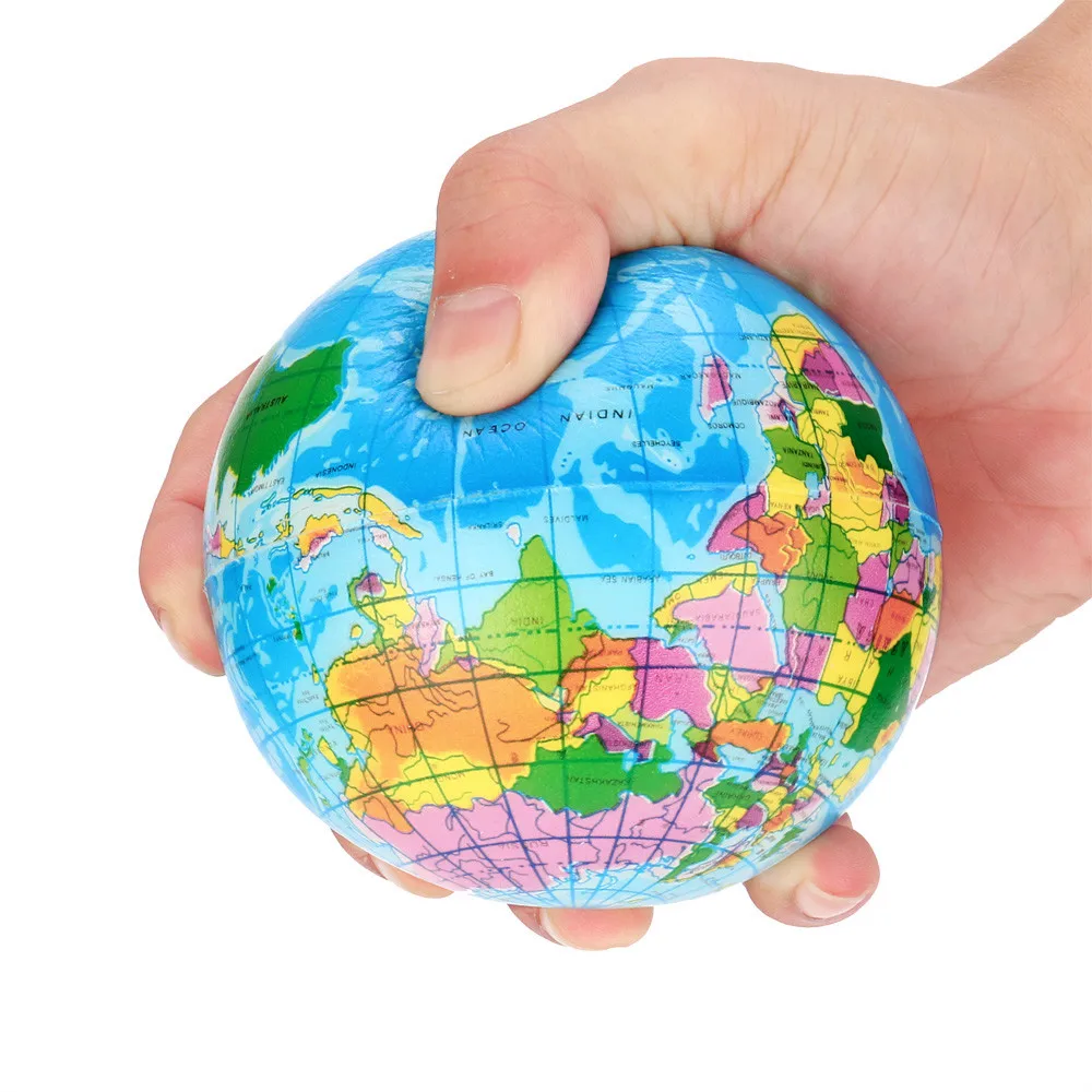 Снятие Стресса карта мира пенопластовый шар Атлас шарик Пальма планеты земли