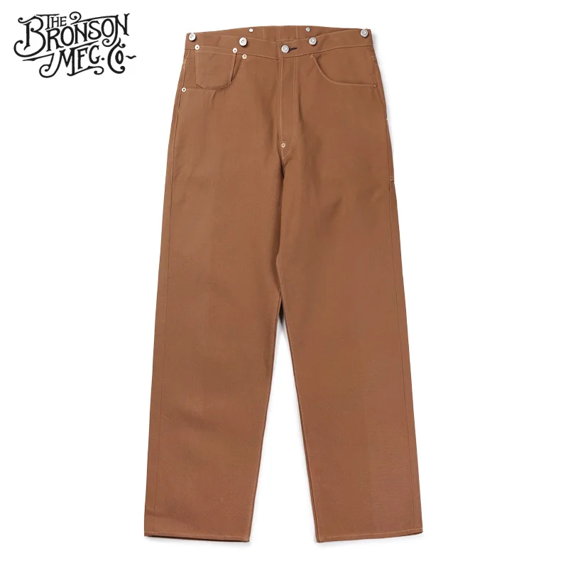 Bronson Repro 1873 Duck Canvas Pants Vintage Men's Fatigue Logger Trousers Brown
Bronson Repro 1873 Duck Canvas Pants Vintage Men's Fatigue Logger Trousers Brown