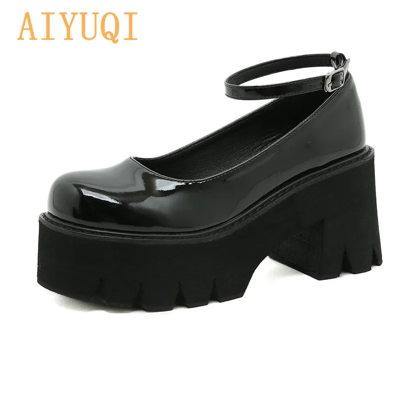 AIYUQI Women Mary Jane Shoes Large Size 41 42 New Thick High-heel British Style Student Shoes Summer Platform Women's Shoes
AIYUQI Women Mary Jane Shoes Large Size 41 42 New Thick High-heel British Style Student Shoes Summer Platform Women's Shoes
