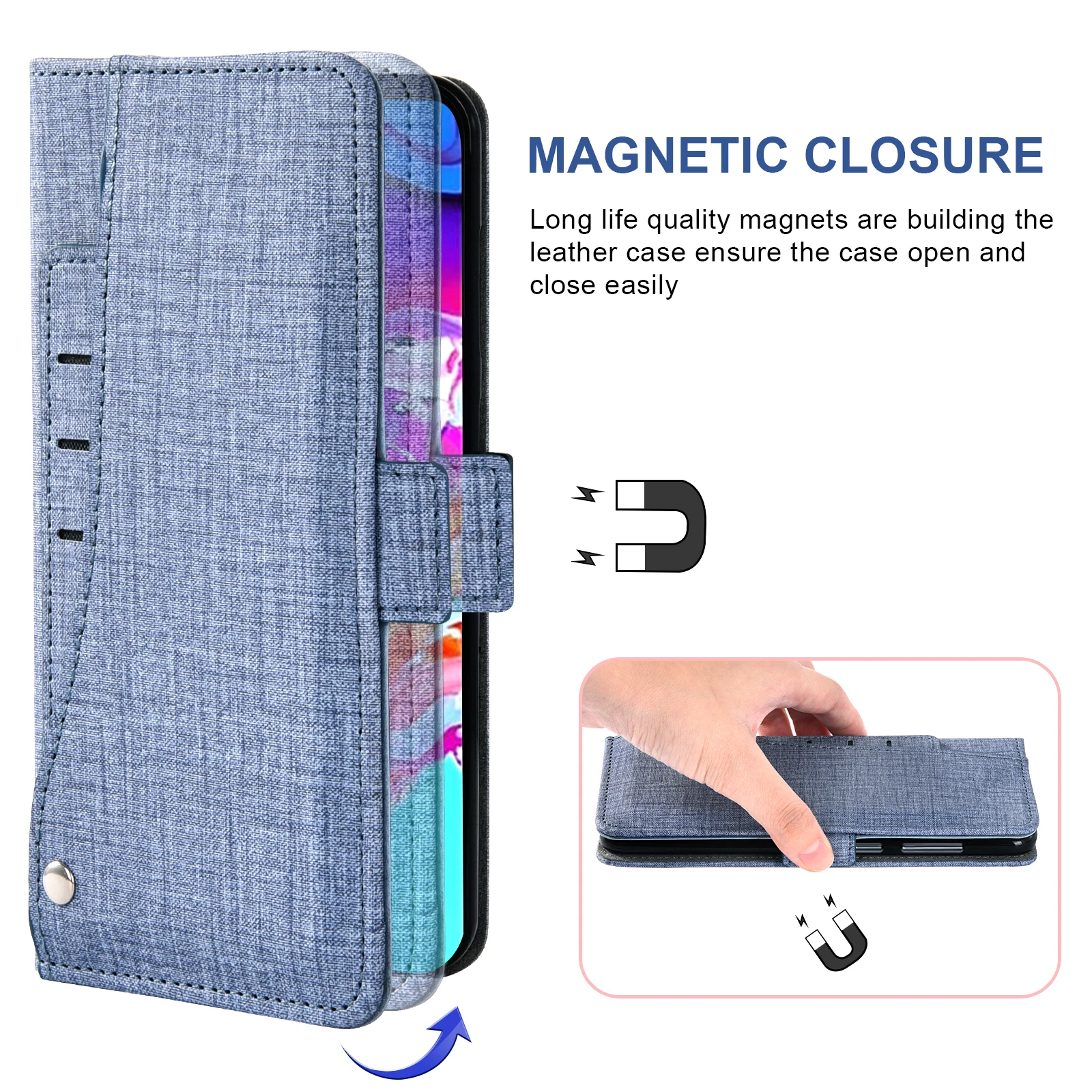 Магнитный кожаный чехол-книжка с бумажником для LG Stylo 4Stylo 4 Plus LGstylo4 Sylo4 Style 04 + Q Stylus