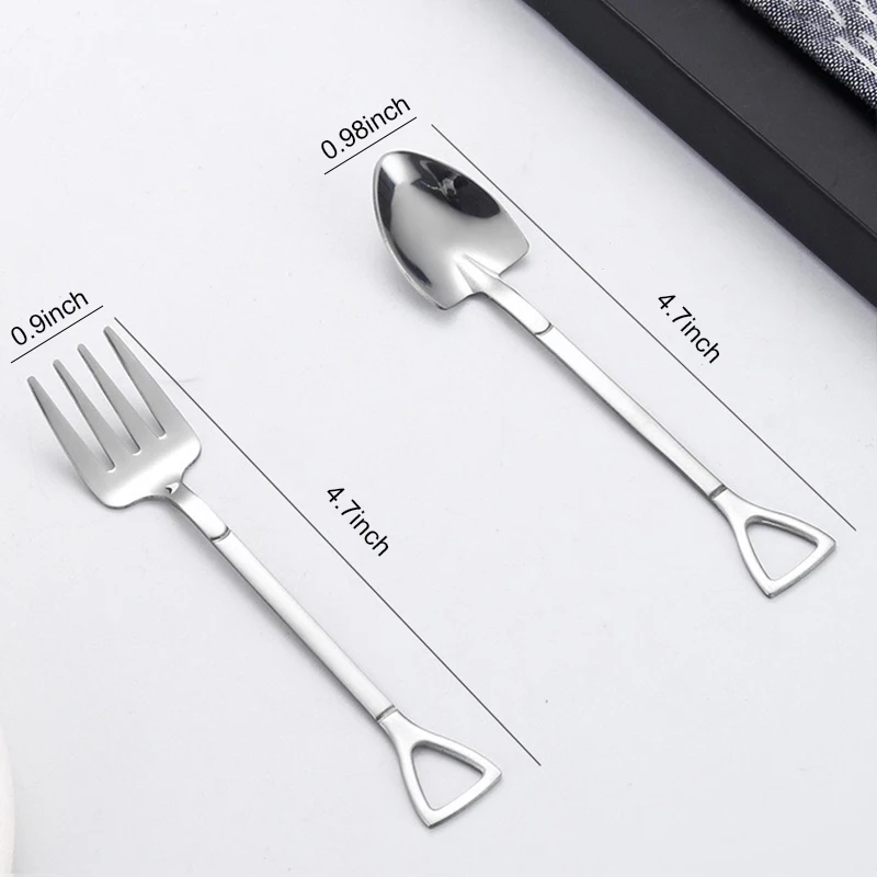 Creative Shovel Spoon 304 Stainless Steel Children Stirring Golden Fruit Fork Shovel Coffee Spoon Watermelon Spoon
Creative Shovel Spoon 304 Stainless Steel Children Stirring Golden Fruit Fork Shovel Coffee Spoon Watermelon Spoon