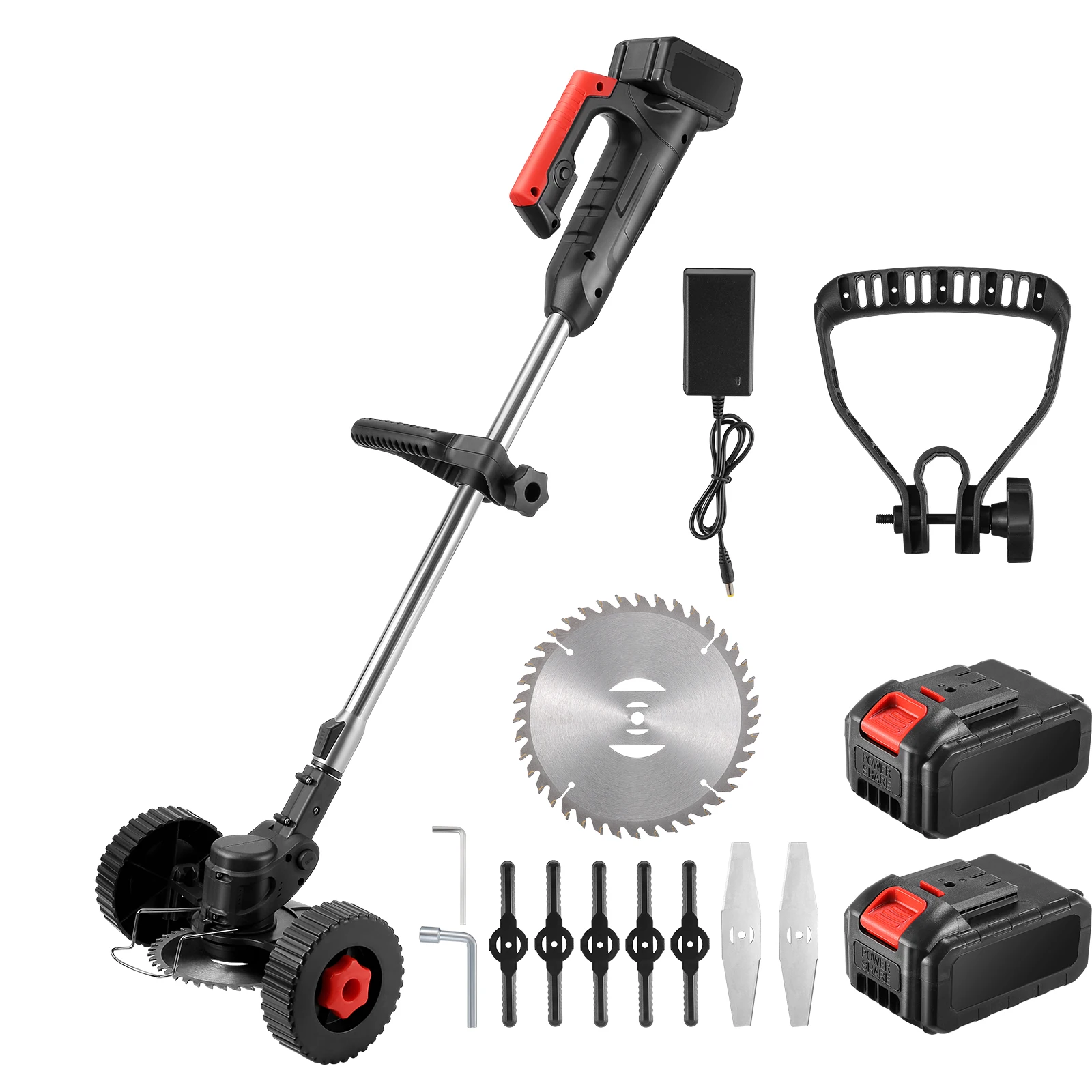 US/EU Plug Electric Lawn Mower 3000mAh Li-ion Cordless Grass Trimmer For Weeding, With A Telescopic Pole To Replace The Blade
US/EU Plug Electric Lawn Mower 3000mAh Li-ion Cordless Grass Trimmer For Weeding, With A Telescopic Pole To Replace The Blade