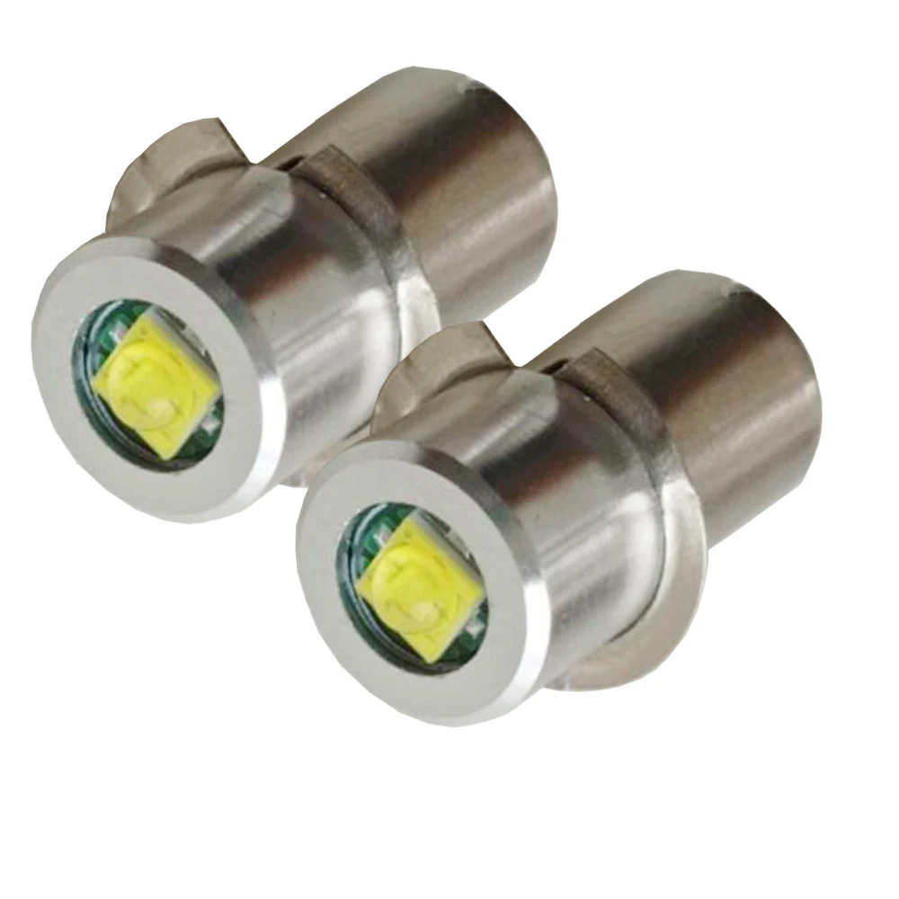 

2X P13.5S Base LED Upgrade Bulb for Maglite Replacement Bulbs Conversion Kit for C/D Flashlights Torch 3V-24V DC 3V 4.5V 6V 18V