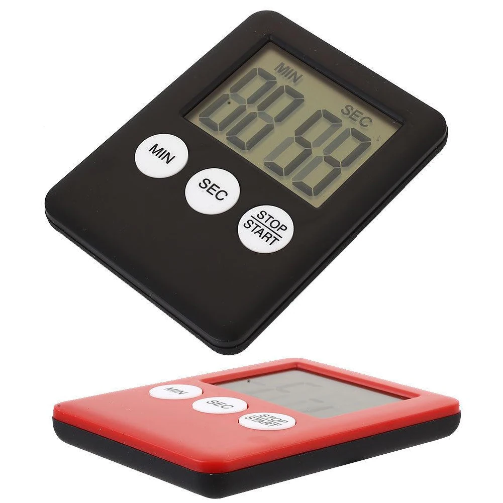 Kitchen Timer Digits Loud Alarm Magnetic Backing Stand With LCD Display For Cooking Baking Sports Kitchen Gadget Accessories
Kitchen Timer Digits Loud Alarm Magnetic Backing Stand With LCD Display For Cooking Baking Sports Kitchen Gadget Accessories