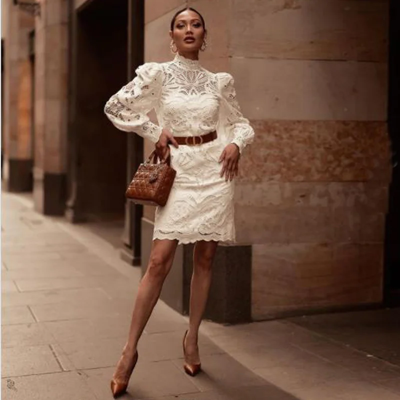 2021 New Ladies Dress European and American Embroidery Hollow Elegant Temperament Sweet High Neck Skirt Woman Clothing WE156
2021 New Ladies Dress European and American Embroidery Hollow Elegant Temperament Sweet High Neck Skirt Woman Clothing WE156