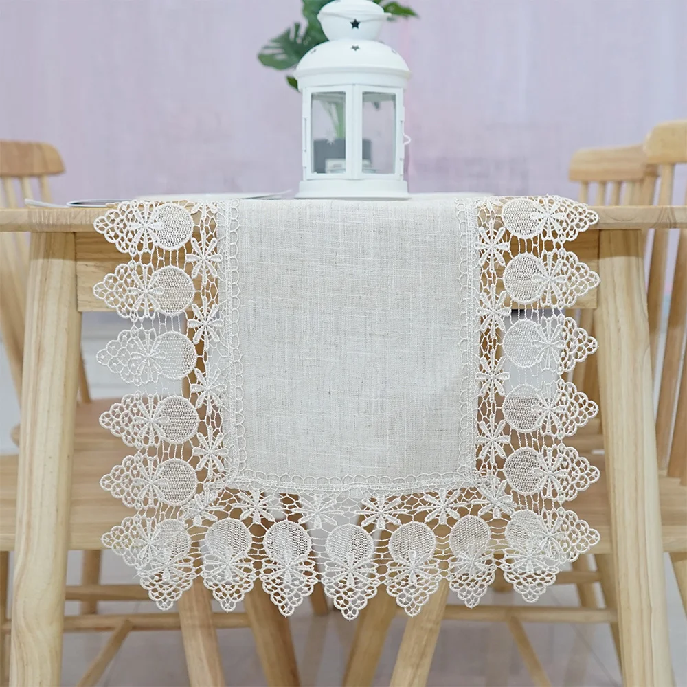 Creative Hollow Embroidered Tomato Lace Vintage Linen Table Runner For Wedding Party Banquet Home Decor TV Cabinet Piano Cover
Creative Hollow Embroidered Tomato Lace Vintage Linen Table Runner For Wedding Party Banquet Home Decor TV Cabinet Piano Cover