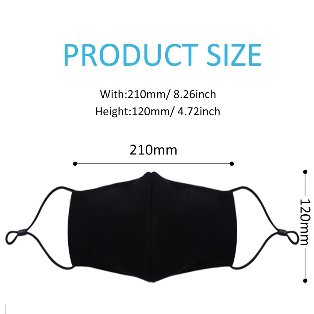 3 Pcs masks+20Pcs fliters Cotton Black Face Mask Anti Dust PM2.5 Activated Carbon Filter Mask Washable and Reusable mascarilla
3 Pcs masks+20Pcs fliters Cotton Black Face Mask Anti Dust PM2.5 Activated Carbon Filter Mask Washable and Reusable mascarilla