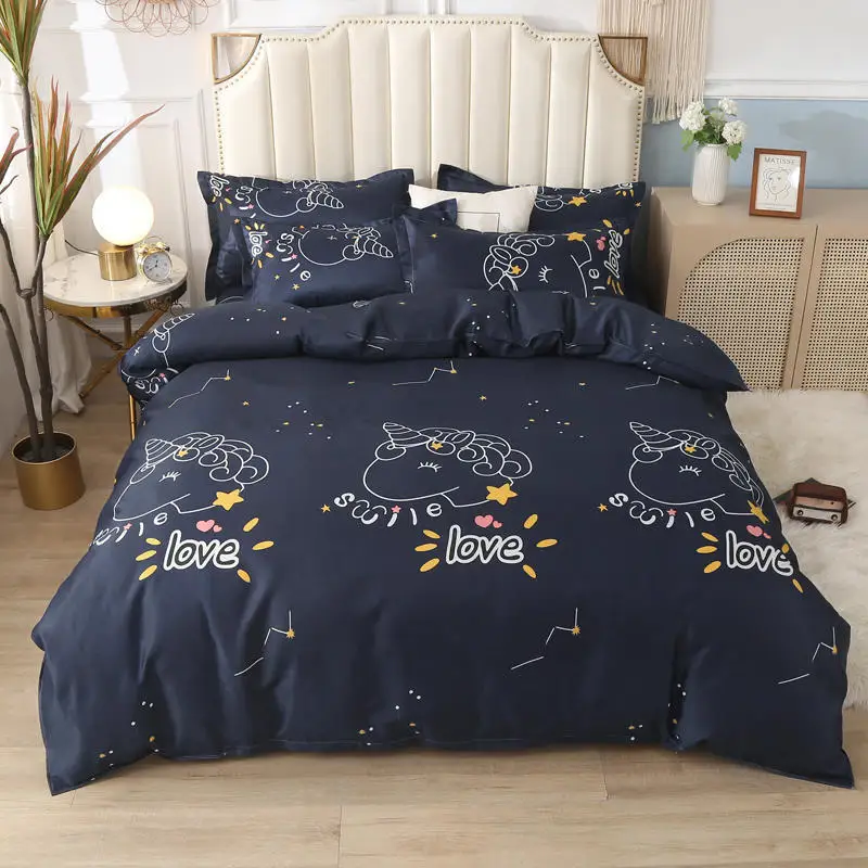Brushed Four-piece Set Of Thick Bed Sheets, Student Dormitory Single Bed, Three-piece Set, Double Bed Supplies Kit
Brushed Four-piece Set Of Thick Bed Sheets, Student Dormitory Single Bed, Three-piece Set, Double Bed Supplies Kit