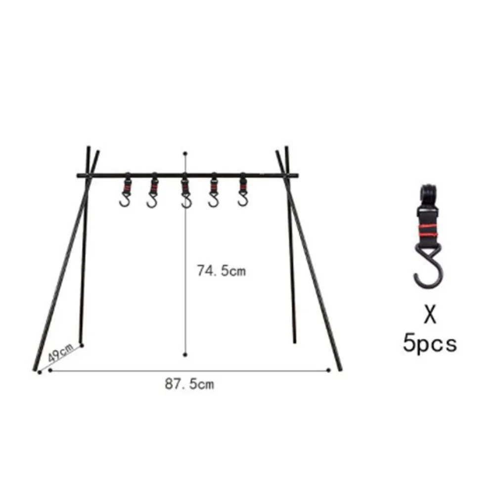 6PC/7PC Lightweight Outdoor Cookware Hanging Rack Triangular Pot Pan Camping Light Tools Hanging Campsite Storage Rack Hook
6PC/7PC Lightweight Outdoor Cookware Hanging Rack Triangular Pot Pan Camping Light Tools Hanging Campsite Storage Rack Hook