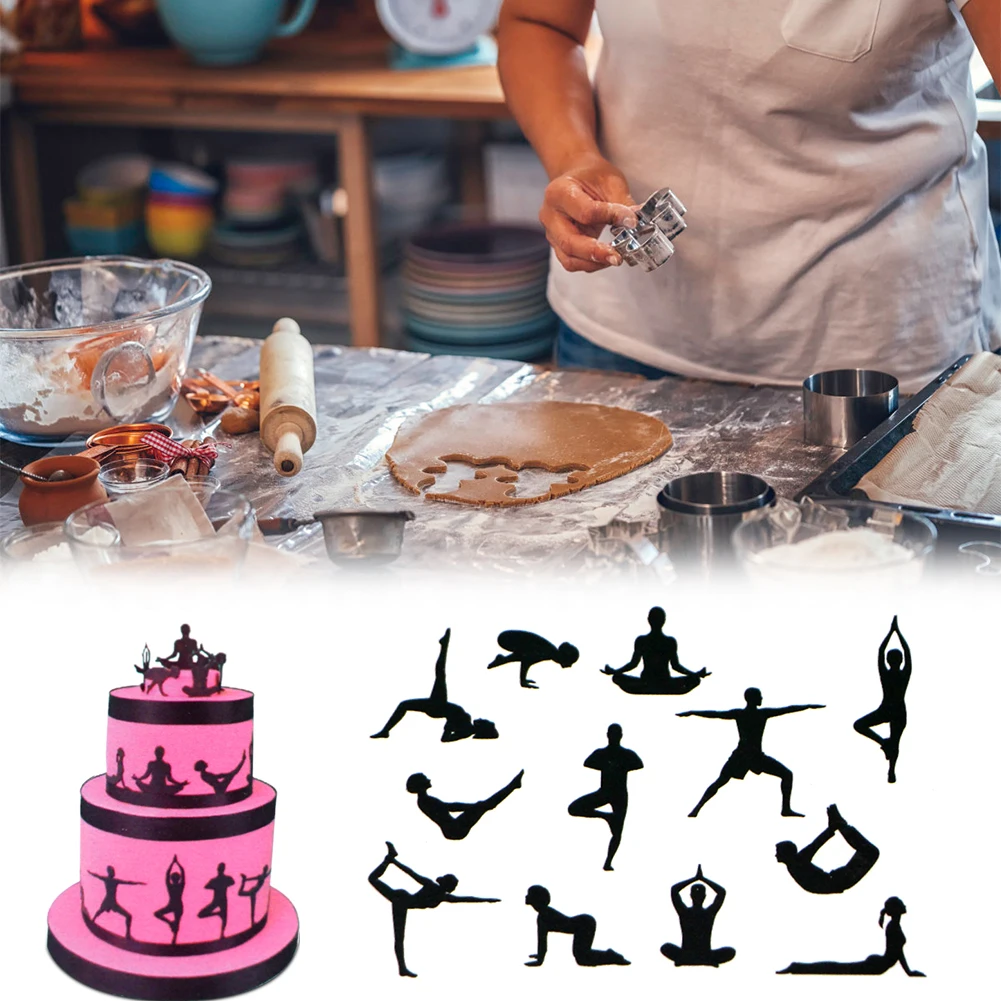 Molds Set Yoga Position Shape Fondant Cake Press Mold Biscuit Cutting Mold DIY Baking Cake Decoration Tool
Molds Set Yoga Position Shape Fondant Cake Press Mold Biscuit Cutting Mold DIY Baking Cake Decoration Tool