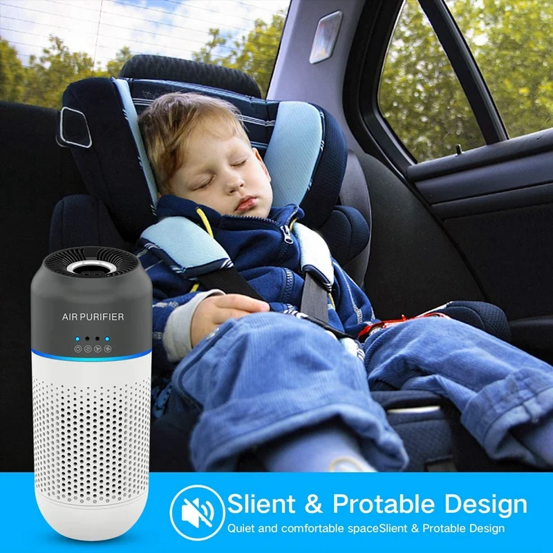 Car Air Purifier & Mini HEPA Air Purifier with 4-Stage Filtration Air Cleaner for Car & Office, Eliminates Smoke, Dust
Car Air Purifier & Mini HEPA Air Purifier with 4-Stage Filtration Air Cleaner for Car & Office, Eliminates Smoke, Dust
