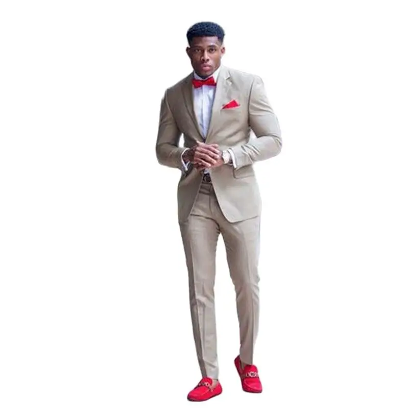 Kahki Men Suits 2 Piece Formal Business Suit Slim Fit Groom Tuxedos Men's Classic Suit Slim Fit Wedding Tuxedos (Jacket+Pants) 
Kahki Men Suits 2 Piece Formal Business Suit Slim Fit Groom Tuxedos Men's Classic Suit Slim Fit Wedding Tuxedos (Jacket+Pants)