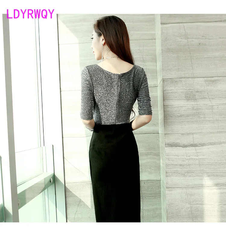 LDYRWQY New sexy short sleeve long temperament slim body wrap buttock split dress Office Lady Summer
LDYRWQY New sexy short sleeve long temperament slim body wrap buttock split dress Office Lady Summer