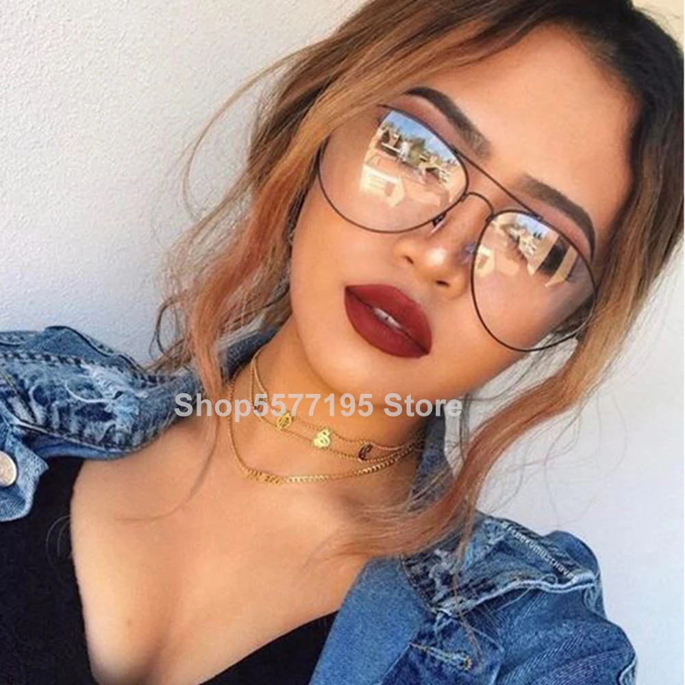 Ttransparent women's glasses pilot glasses black frame 2020 Spectacle Frame Clear Lens Fake Glasses feminino oculos eyeglasses
Ttransparent women's glasses pilot glasses black frame 2020 Spectacle Frame Clear Lens Fake Glasses feminino oculos eyeglasses
