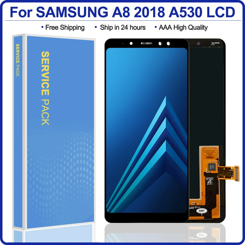 Оригинальный 5 6 ''ЖК дисплей ЖК экран для SAMSUNG Galaxy A8 2018 A530 с сенсорным экраном