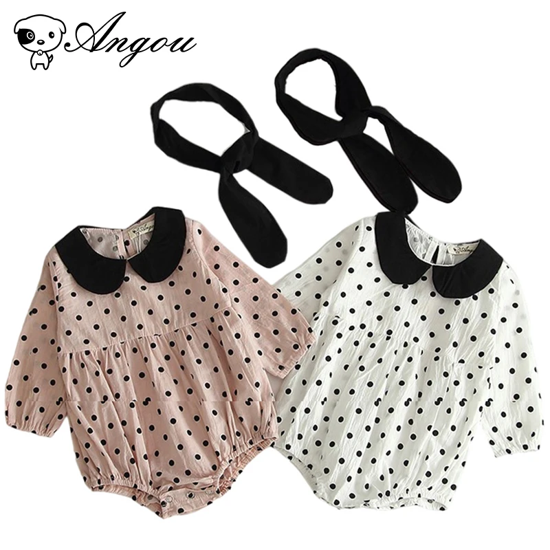 Angou Toddler Baby Girls Long Sleeves Lapel Collar Point Rompers Jumpsuits Baby Girls Clothes Fashion With Hair Band For 0-3Yrs
Angou Toddler Baby Girls Long Sleeves Lapel Collar Point Rompers Jumpsuits Baby Girls Clothes Fashion With Hair Band For 0-3Yrs