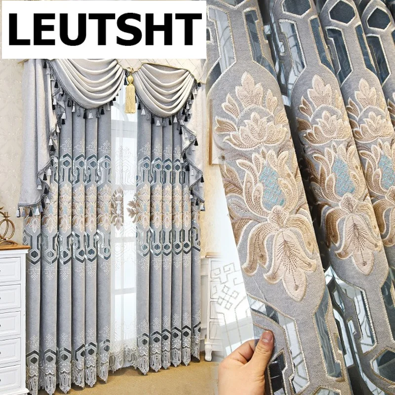 European Style Curtains for Living Dining Room Bedroom Valance Curtain High-end Window Luxury Atmospheric French Window Tulle
European Style Curtains for Living Dining Room Bedroom Valance Curtain High-end Window Luxury Atmospheric French Window Tulle