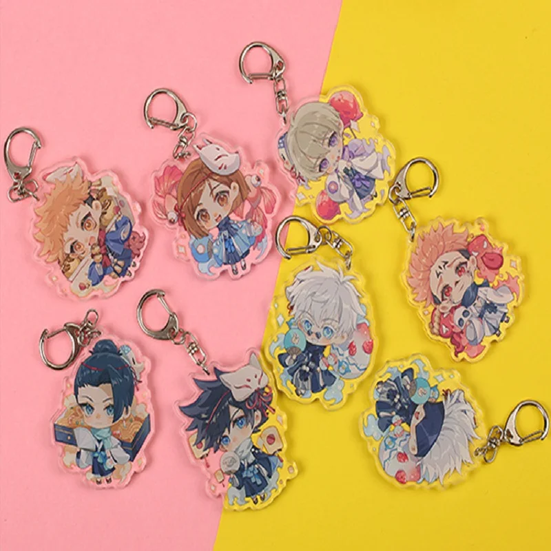 Hot Anime Jujutsu Kaisen Gojo Satoru Keychains Yuji Itadori Megumi Fushiguro Nobara Kugisaki Acrylic Double Sided Key Ring Gift
Hot Anime Jujutsu Kaisen Gojo Satoru Keychains Yuji Itadori Megumi Fushiguro Nobara Kugisaki Acrylic Double Sided Key Ring Gift