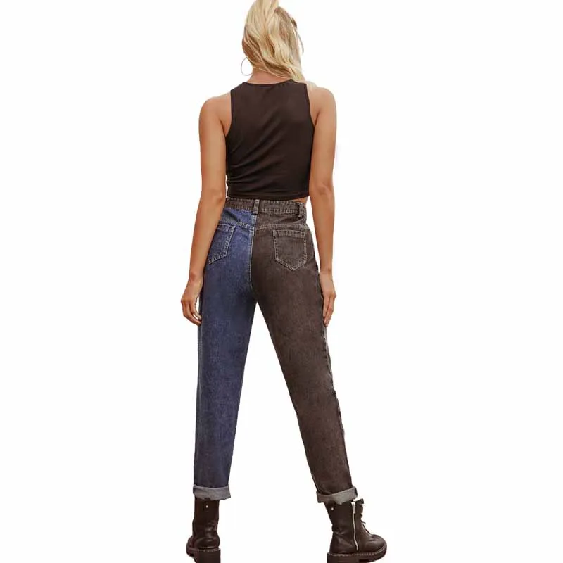 Popular Women High Waist Retro Casual Color Matching High Waist Denim Washing Streetwear Women
Popular Women High Waist Retro Casual Color Matching High Waist Denim Washing Streetwear Women