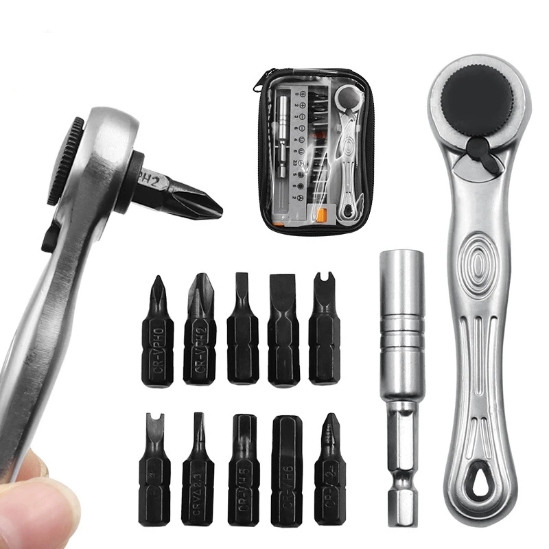 Multifunctional household disassembly and repair ratchet wrench set cross slotted screwdriver set 12 ratchet screwdrivers
Multifunctional household disassembly and repair ratchet wrench set cross slotted screwdriver set 12 ratchet screwdrivers