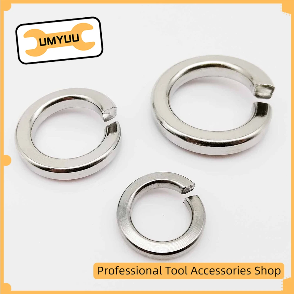 UMYUU 2/5/10/50/100pcs M2 M2.5 M3 M4 M5 M6 M8 M10 M12 M16 to M24 304 Stainless Steel Spring Split Lock Washer Elastic Gasket
UMYUU 2/5/10/50/100pcs M2 M2.5 M3 M4 M5 M6 M8 M10 M12 M16 to M24 304 Stainless Steel Spring Split Lock Washer Elastic Gasket