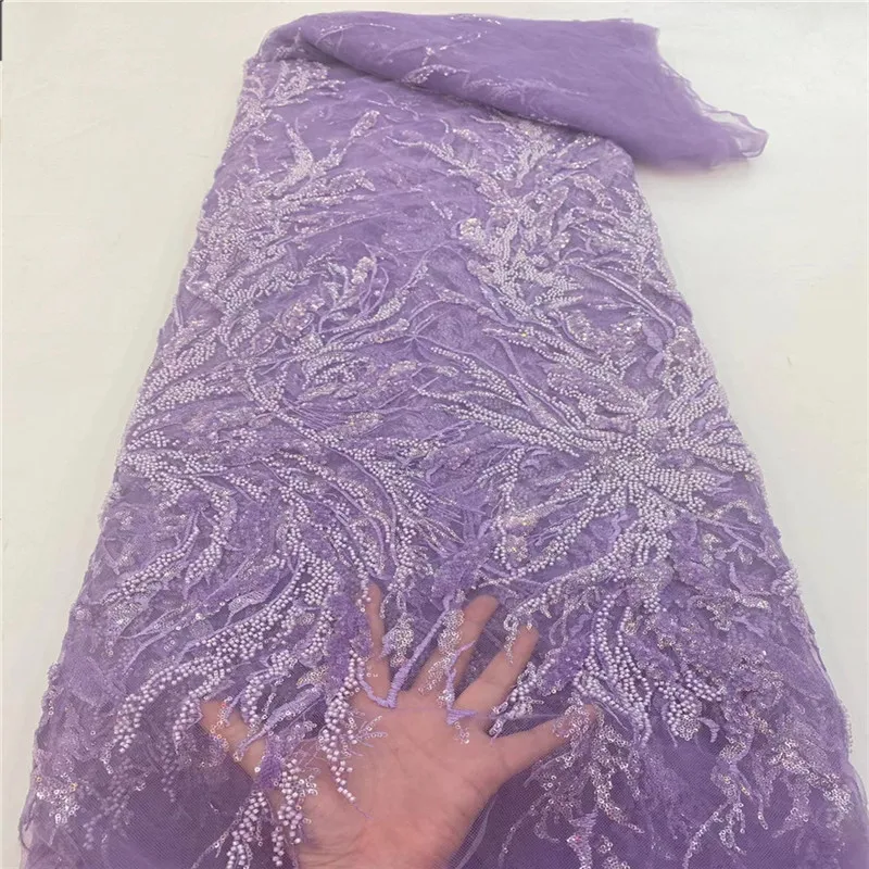 High Quality African Tulle Lace Fabric 5 Yards Handmade Beads Laces Fabrics Nigerian Bridal Lace Fabric French Net lace L rf-475
High Quality African Tulle Lace Fabric 5 Yards Handmade Beads Laces Fabrics Nigerian Bridal Lace Fabric French Net lace L rf-475