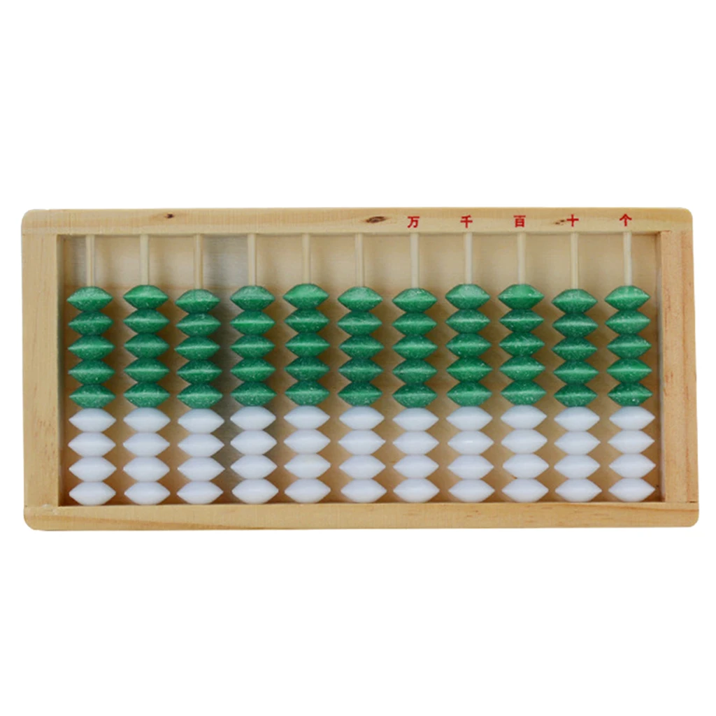 11 цифр стержни Стандартный Abacus китайский калькулятор подсчета математики