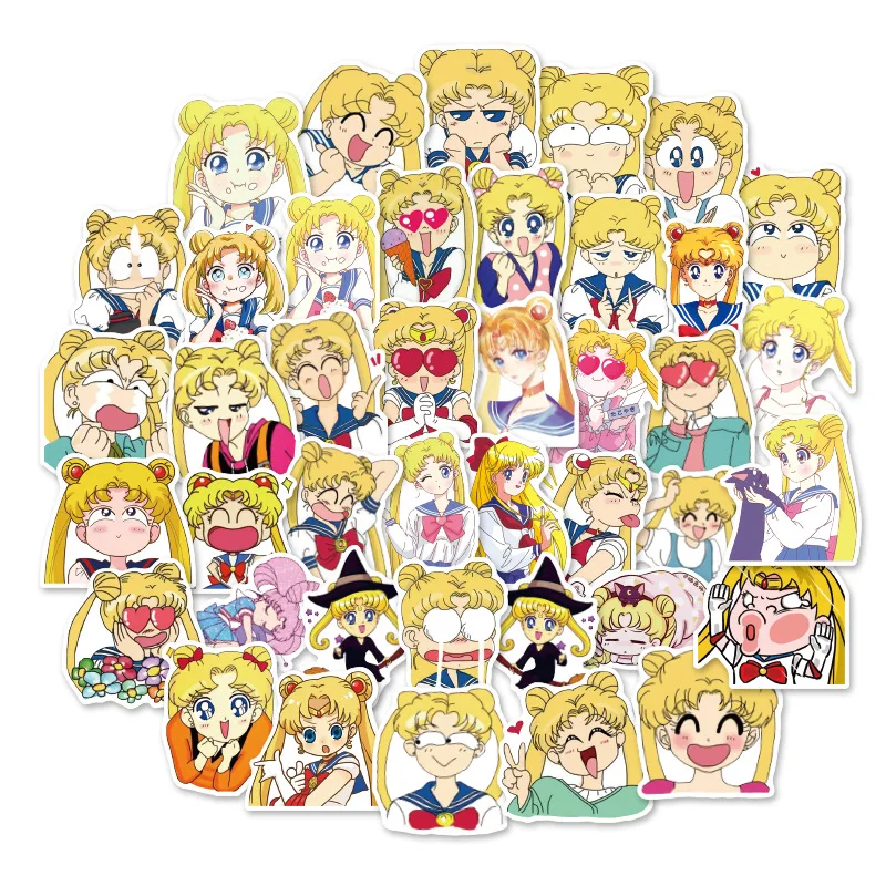 40 sailor moon stickers, children's cartoon cute stickers, girls face stickers, stickers of furniture
40 sailor moon stickers, children's cartoon cute stickers, girls face stickers, stickers of furniture