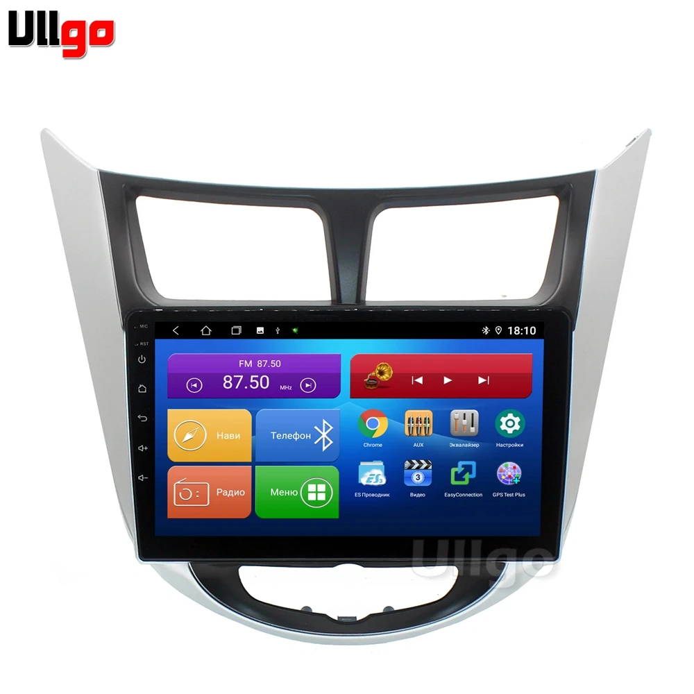 4 ГБ ОЗУ + 64 Гб ПЗУ Core Android автомобильный DVD GPS для Hyundai Solaris Accent 2011 2016 Авторадио
