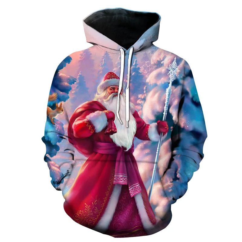 Customized pullover long-sleeved Christmas elk print casual Christmas hoodie 3d youth collarless couple outfit
Customized pullover long-sleeved Christmas elk print casual Christmas hoodie 3d youth collarless couple outfit