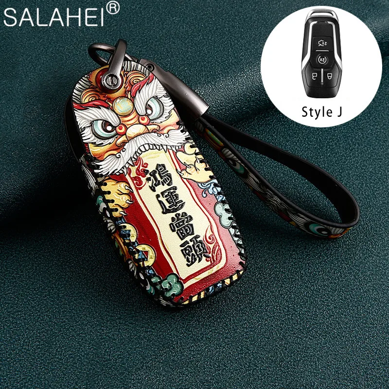 Leather Smart Car Key Case Cover For Ford Fusion Mondeo Mustang F-150 Explorer Edge 2015 2016 2017 2018 Keychain Accessories
Leather Smart Car Key Case Cover For Ford Fusion Mondeo Mustang F-150 Explorer Edge 2015 2016 2017 2018 Keychain Accessories