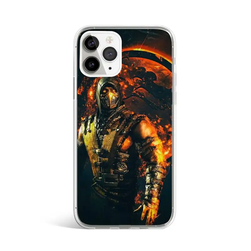 Scorpion Mortal Kombat coque Phone Case Transparent for iPhone 11 12 mini pro XS MAX 8 7 6 6S Plus X 5S SE 2020 XR
Scorpion Mortal Kombat coque Phone Case Transparent for iPhone 11 12 mini pro XS MAX 8 7 6 6S Plus X 5S SE 2020 XR