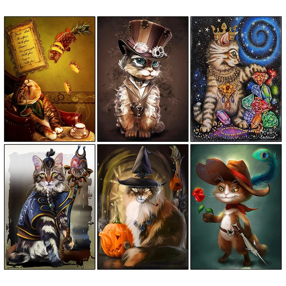 Full 5D DIY Diamond Painting Cross Stitch Kit Cartoon Animal Cat Square Round Embroidery Mosaic Home Decoration Painting
Full 5D DIY Diamond Painting Cross Stitch Kit Cartoon Animal Cat Square Round Embroidery Mosaic Home Decoration Painting