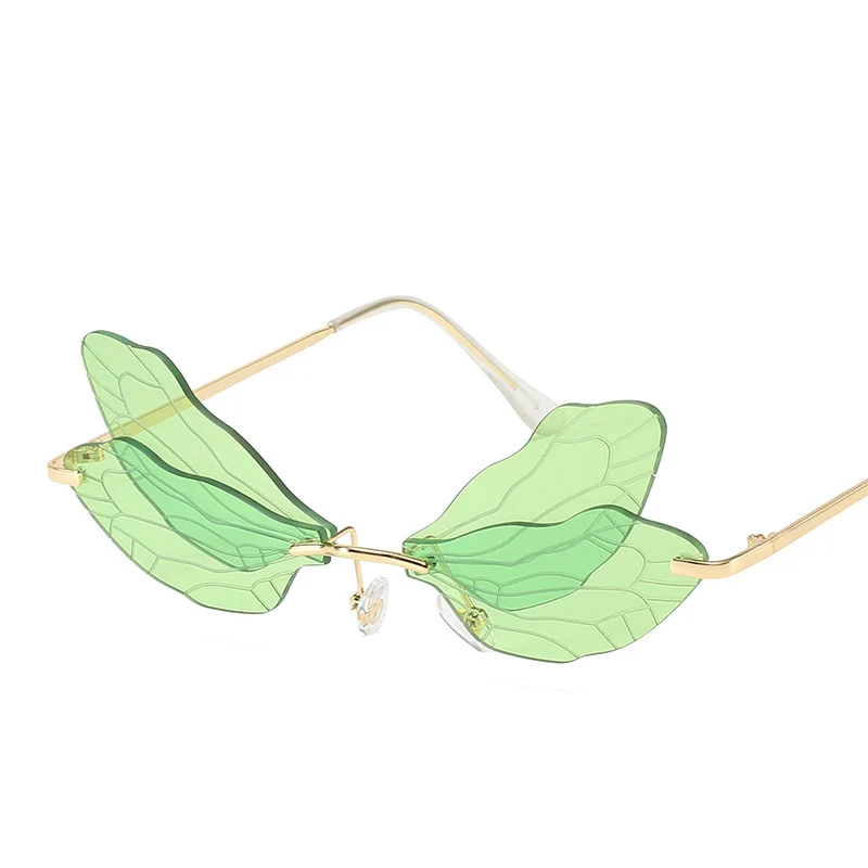 Fashion Women Men Sunglasses Dragonfly Sunglasses Rimless Wave Eyewear Brand Design Narrow Sun glasses
Fashion Women Men Sunglasses Dragonfly Sunglasses Rimless Wave Eyewear Brand Design Narrow Sun glasses