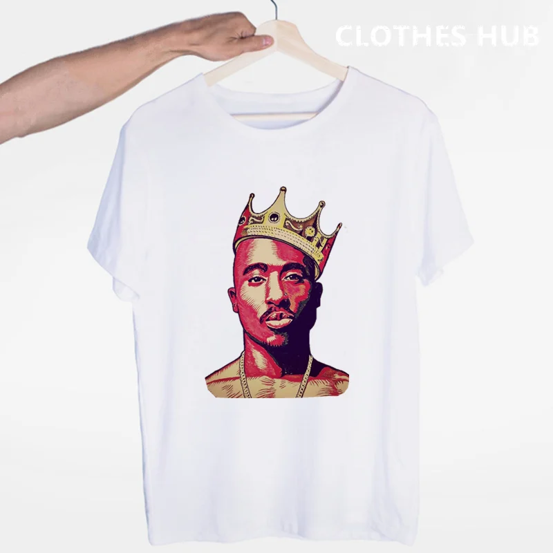 Футболка Tupac 2pac в стиле хип хоп с Swag уличная одежда Харадзюку футболка круглым