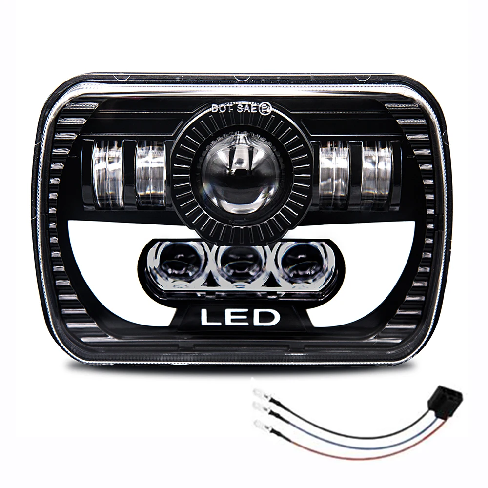 2020 90W Hi/Lo beam 6x7 5x7 Projector Sealed Beam Rectangle Truck LED Headlight with DRL
2020 90W Hi/Lo beam 6x7 5x7 Projector Sealed Beam Rectangle Truck LED Headlight with DRL