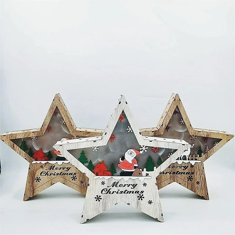 Christmas Decorations, 31cm Wooden Luminous Five-pointed Star Ornaments, Household Items, Children's Gifts,New Year's Dress Up,
Christmas Decorations, 31cm Wooden Luminous Five-pointed Star Ornaments, Household Items, Children's Gifts,New Year's Dress Up,