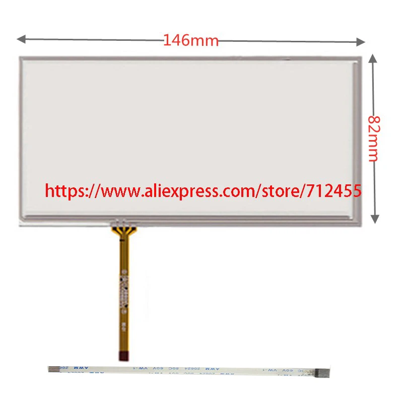30pcs+DHl 6inch 4wire 146*82 Touch for Pioneer AVH-X1500DVD/X2550BT/X1600DVD Touch Screen GPS GLASS compatible +Extension cord
30pcs+DHl 6inch 4wire 146*82 Touch for Pioneer AVH-X1500DVD/X2550BT/X1600DVD Touch Screen GPS GLASS compatible +Extension cord