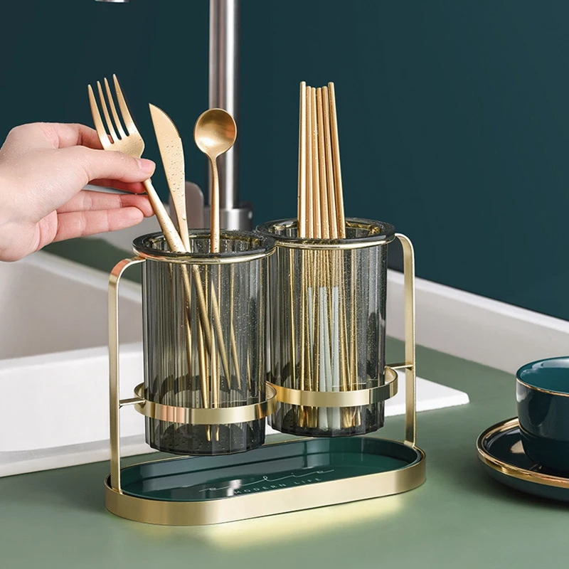 European Style Household Drain Chopsticks Rack Cutlery Knife And Fork Storage Rack Double Layer Chopsticks Storage Cage 
European Style Household Drain Chopsticks Rack Cutlery Knife And Fork Storage Rack Double Layer Chopsticks Storage Cage