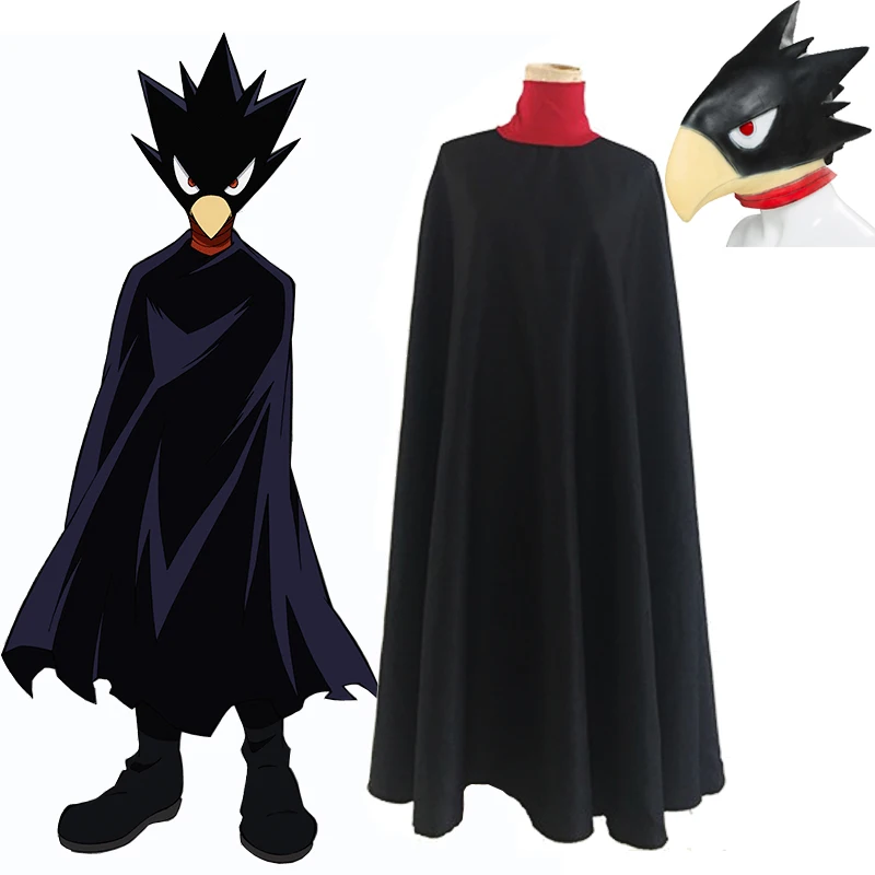 Фото Аниме My Hero academic Cosplay Tokoyami Fumikage накидка костюмы Boku no маска шлем с - купить