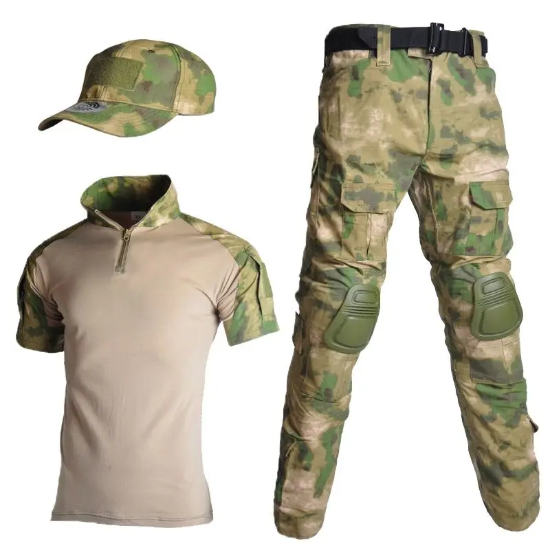 Battle wolf's summer frog suit short sleeve tactical suit CS outdoor military training camouflage suit for men and women
Battle wolf's summer frog suit short sleeve tactical suit CS outdoor military training camouflage suit for men and women