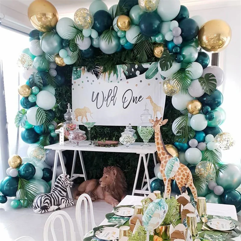 Jungle Theme Balloon Set Wedding Deco Birthday Baptism Party Balloon Arch Kit Theme Parties Background Decorations Supplies
Jungle Theme Balloon Set Wedding Deco Birthday Baptism Party Balloon Arch Kit Theme Parties Background Decorations Supplies