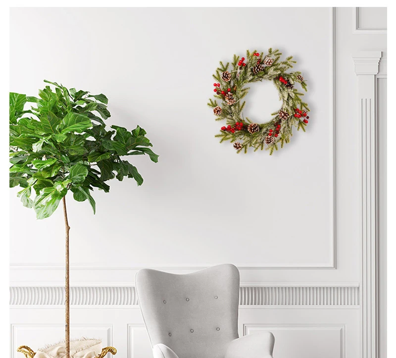 Natural Handmade Xmas Home Decoration Winter Christmas Tree Wreath Door Rustic Natal Festival Party Garland Red Berry Wreaths
Natural Handmade Xmas Home Decoration Winter Christmas Tree Wreath Door Rustic Natal Festival Party Garland Red Berry Wreaths
