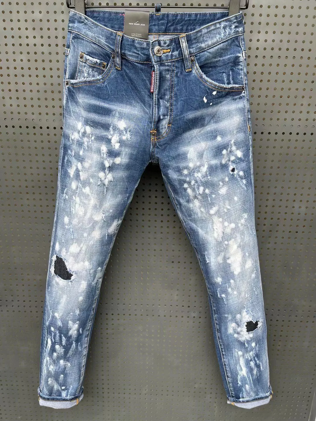 Brand Men Jeans 2021 New Skinny Ripped Men's Painted Patch Beggar Pants Jumbo Men's Slim-Fit Hip Hop Jeans
Brand Men Jeans 2021 New Skinny Ripped Men's Painted Patch Beggar Pants Jumbo Men's Slim-Fit Hip Hop Jeans