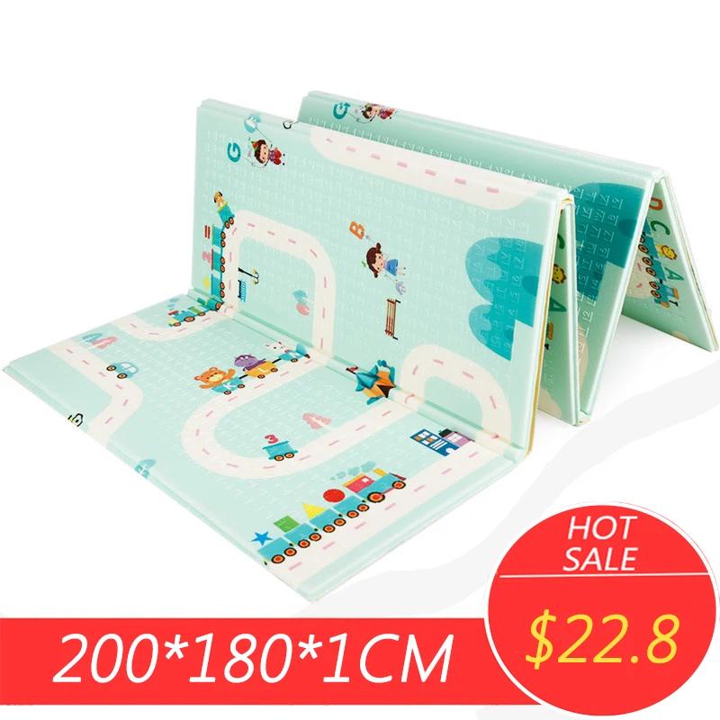 200x180x1 см Baby восхождение на игровой коврик мультфильм обратимое Портативный