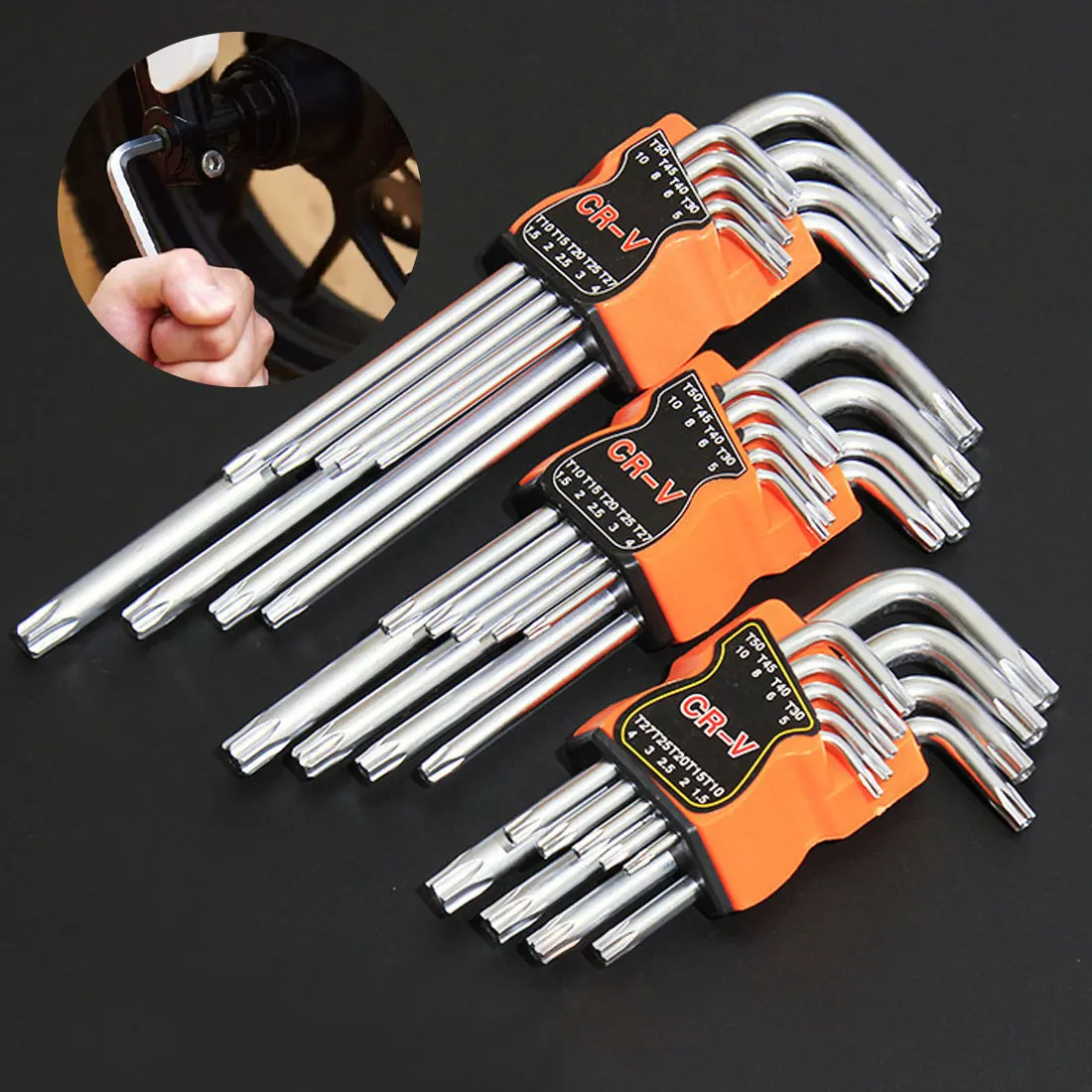 9PCS Double-End L Type Screwdriver Hex Wrench Set Allen Key Hexagon Flat Ball Torx Star Head Spanner Key Set Hand Tools
9PCS Double-End L Type Screwdriver Hex Wrench Set Allen Key Hexagon Flat Ball Torx Star Head Spanner Key Set Hand Tools
