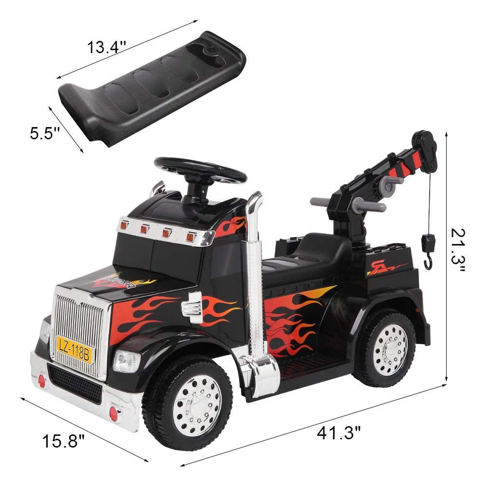 LZ-118B Single Drive 6V Small Crane With 2.4G Remote Control, Led Headlights ASTM certified Kids Ride On Car For 3-7 Years Old
LZ-118B Single Drive 6V Small Crane With 2.4G Remote Control, Led Headlights ASTM certified Kids Ride On Car For 3-7 Years Old