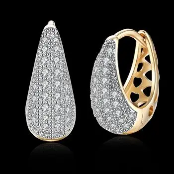 K gold zircon earrings, drop-shaped diamond-set romantic earrings ear clips, women's KZCE140 KZCE140-E
K gold zircon earrings, drop-shaped diamond-set romantic earrings ear clips, women's KZCE140 KZCE140-E