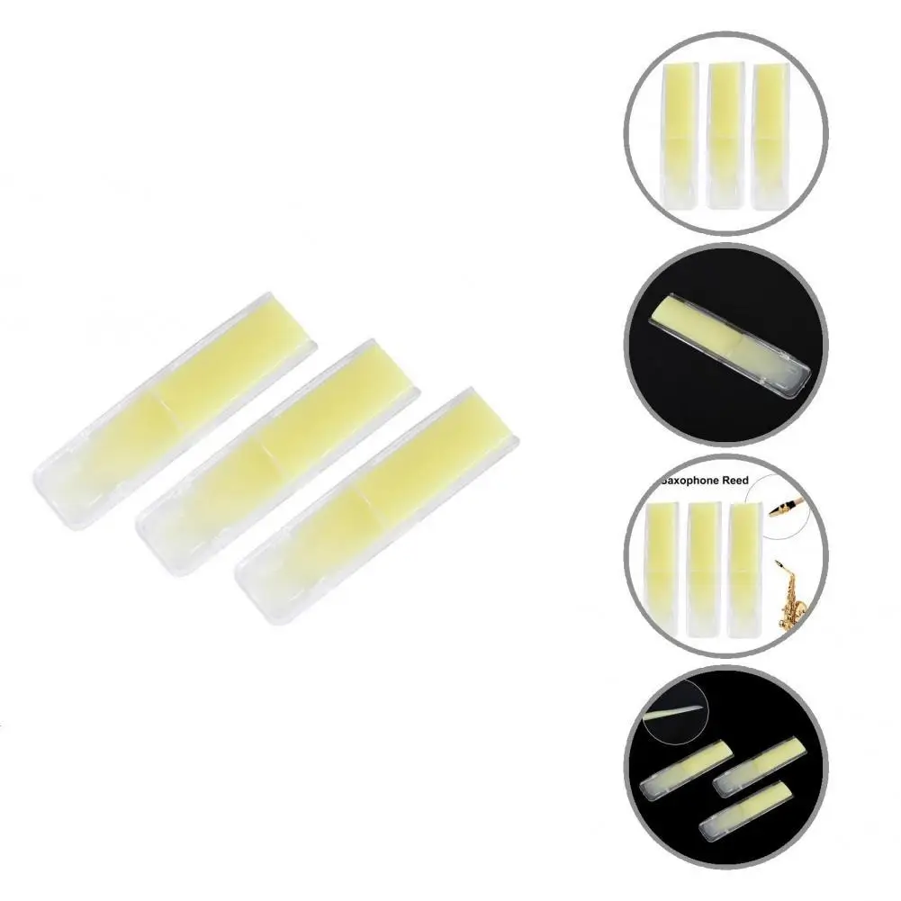Delicate Saxophone Reed Reusable Easily Install Mini Saxophone Reed Saxophone Reed 3Pcs/Set
Delicate Saxophone Reed Reusable Easily Install Mini Saxophone Reed Saxophone Reed 3Pcs/Set